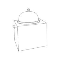 single-square-16w-x-15d-x-13h