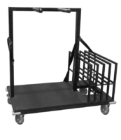Cocktail Table Storage Cart - Black