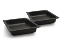 Eco Serve GN 1/2 Pearl Black Neo Fusion Porcelain Dish - 10 ⅔"W x 12 ⅘"D x 2 ¾"H