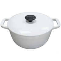 Eco Serve Enamel Cast Iron Food Pans - Large - 14 ⅜"W x 11 ⅘"D x 6 ⅓"H