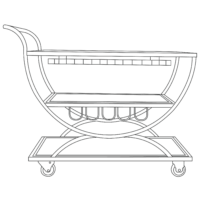 largecartwheelwithglassrack